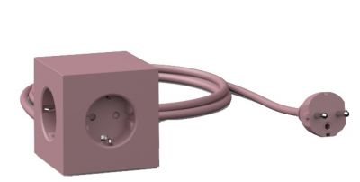 Avolt Cube de prises avec USB dfp Design Rouge rouille
